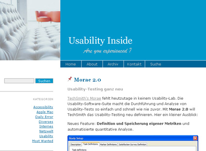 Usability Inside Blog