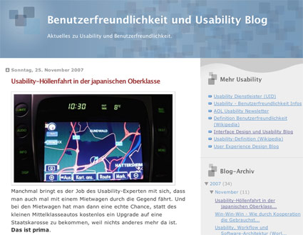 Lexus und Usability im Benutzerfreundlichkeit und Usability Blog von Ronald Hartwig